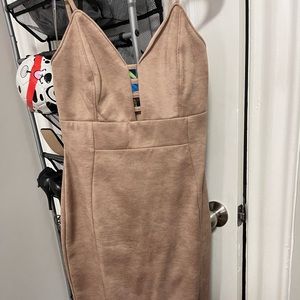 Suede dress